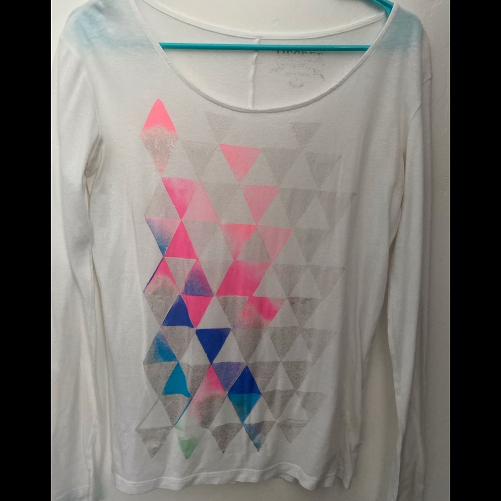 Decree White Long Sleeve Top